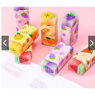 Tẩy bút chì hoa quả, đồ dùng học tập dễ thương gôm tẩy cute giá rẻ làm quà tặng