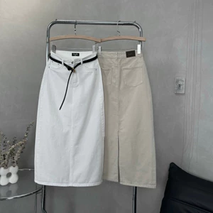 YURI JEANS - Chân Váy Jean Nữ DÁNG DÀI May Viền Túi Cuốn (Mã 7123) Women Nhung