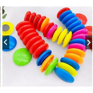 Nam châm tròn vỉ 12 viên đường kính 32mm, đồ dùng giáo cụ dạy học tiếng anh trong học tập của giáo viên tiểu học