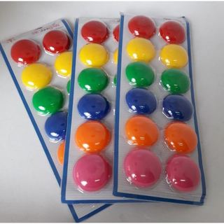 Nam châm tròn vỉ 12 viên đường kính 32mm, đồ dùng giáo cụ dạy học tiếng anh trong học tập của giáo viên tiểu học