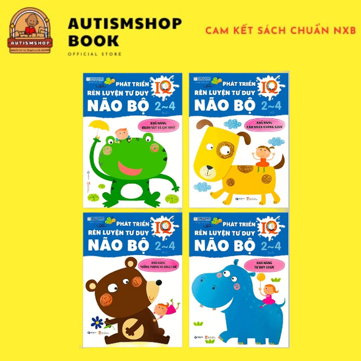 Ảnh Sách - Phát triển IQ rèn luyện tư duy não bộ cho bé 2 đến 4 tuổi - 4 chủ đề (Vizibook) 1
