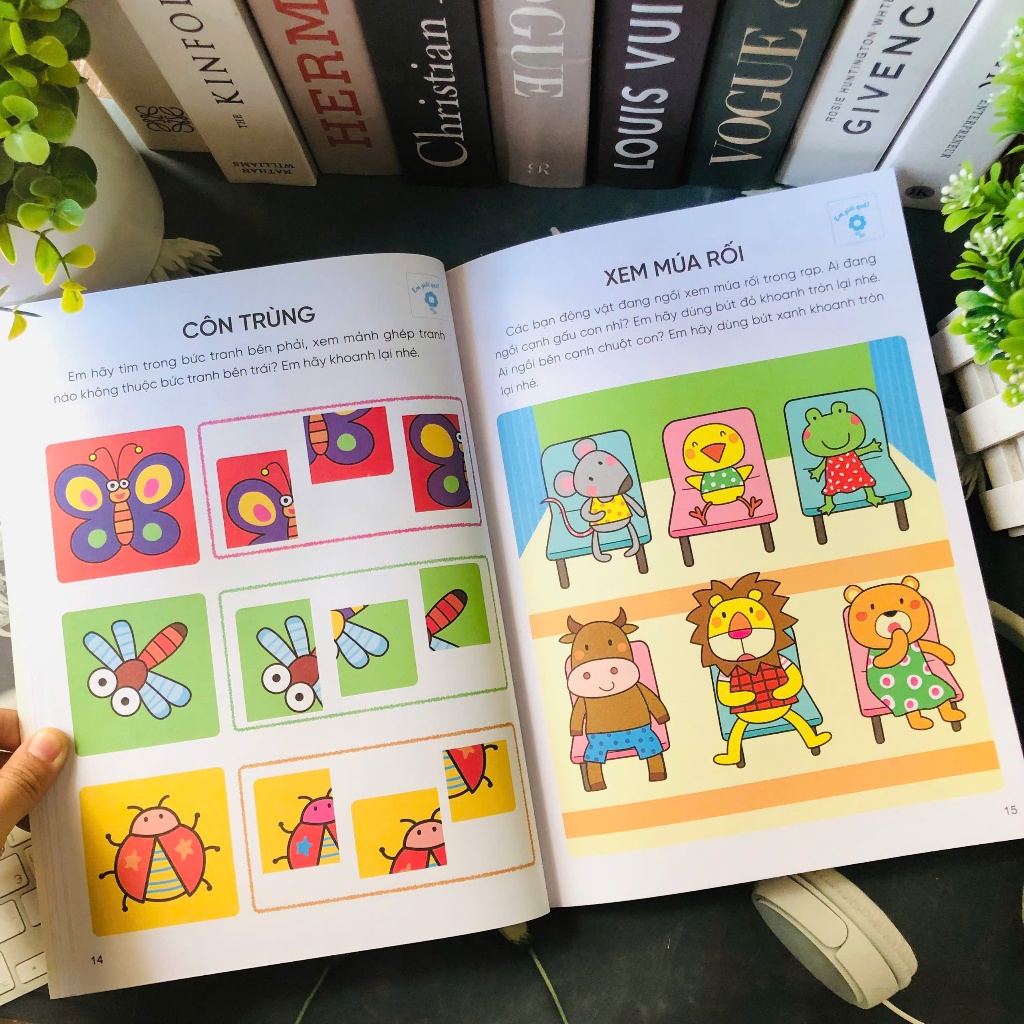 Ảnh Sách - Phát triển IQ rèn luyện tư duy não bộ cho bé 2 đến 4 tuổi - 4 chủ đề (Vizibook) 4