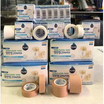 ✅ Băng keo cuộn giấy y tế Young plaster PLAID,Băng Keo Giấy Y Tế Dùng Cho Da Nhạy Cảm YOUNG PLAID Không gây kích ứng da