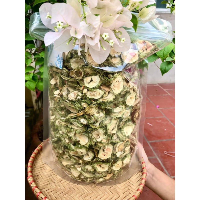 Mướp đắng rừng sấy khô( Khổ qua rừng ) thái lát hàng loại 1 xanh sạch đẹp cực thơm dễ uống 500gr