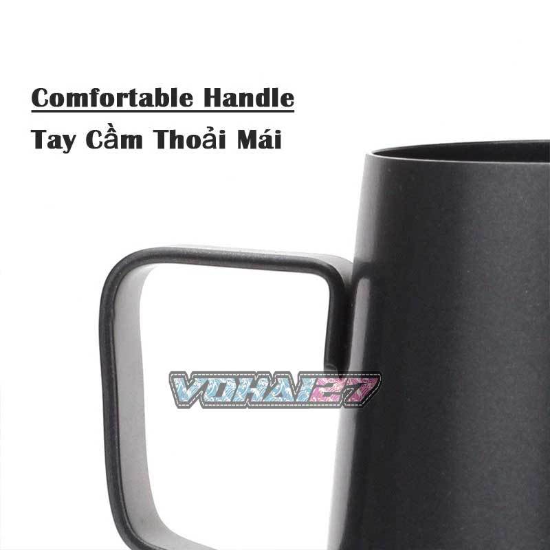 Ấm rót cafe pour over 600ml màu Đen (dùng bếp) - Bình/ấm rót cà phê cổ ngỗng