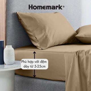 Ga Giường Lụa Tencel 60S Cao Cấp Homemark 160x200/180x200cm Mềm Mịn, Thoáng Mát, Sang Trọng - FS5