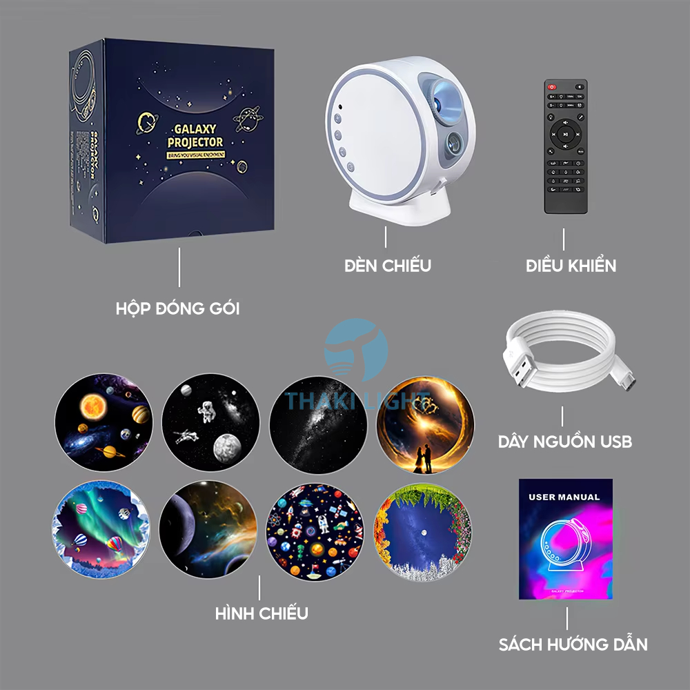 Đánh Giá Đèn Galaxy Thiên Hà V8 Pro THAKI LIGHT: Hiệu Ứng Chân Thực, Đa Năng 10 Trong 1