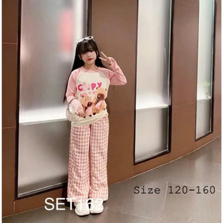 Bộ thun dài tay in hình Cappypara cho bé gái phù hợp mùa thu đông (9-50kg)