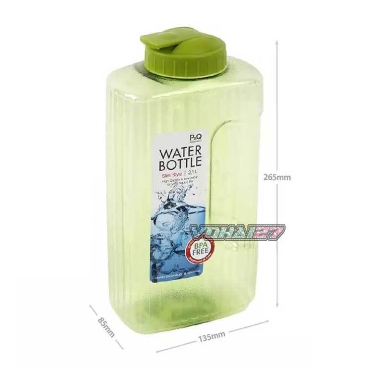 Bình đựng nước Lock&lock 2,1 lít xanh dương, xanh lá, trắng - Giao màu ngẫu nhiên