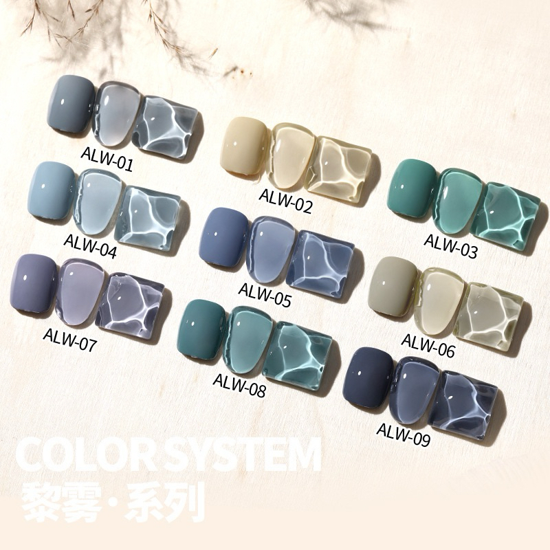 SET Sơn gel AS mẫu chai đỏ nhọn mã  ALW 9 chai 15ml siêu HOT siêu xịn