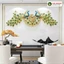 Đồng Hồ Treo Tường Trang Trí Công Phượng Khổng Tước Kim Trôi Size Đại 1M8 Lianzhang VIVA DECOR V2888