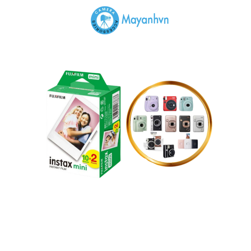 Film Instax mini cho máy ảnh Fujifilm Instax Mini (Trắng)