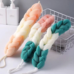 Bông Tắm Kỳ Lưng dạng dài tiện lợi Chất Liệu Lưới PE Dày Mềm Mại Nhiều Màu Sắc