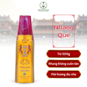 Túi 500gram hương nhang quế Tân Nguyên, dài 38cm, làm từ vỏ quế tự nhiên, an toàn sức khỏe