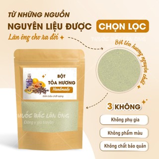 Bột tỏa hương cơ thể 100g mix bột huân thảo, cảo bản, bạch chỉ tạo hương thơm tự nhiên, khử mùi hôi