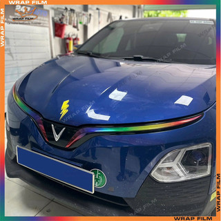 Decal dán thanh Crom Vinfast VF5 (carbon 6D) - PVC cao cấp không thấm nước, không phai màu, không để lại keo