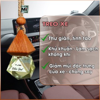 Tinh dầu treo xe ô tô Yumi hương thơm tự nhiên, khử mùi, an toàn. Tinh dầu treo xe hơi nguyên chất