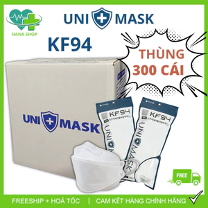 Khẩu Trang KF94 UNI MASK Chính Hãng 4 Lớp Chống Bụi Mịn Kháng Khuẩn Chống Tia UV