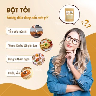 Bột tỏi ta nguyên chất 100g (Garlic powder, khử mùi tanh, ướp thịt cá thơm ngon)