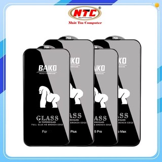 [Từ 7 đến 17 Pro Max] Kính cường lực 9H Baiko full màn hình cho các dòng iPhone (Đen)