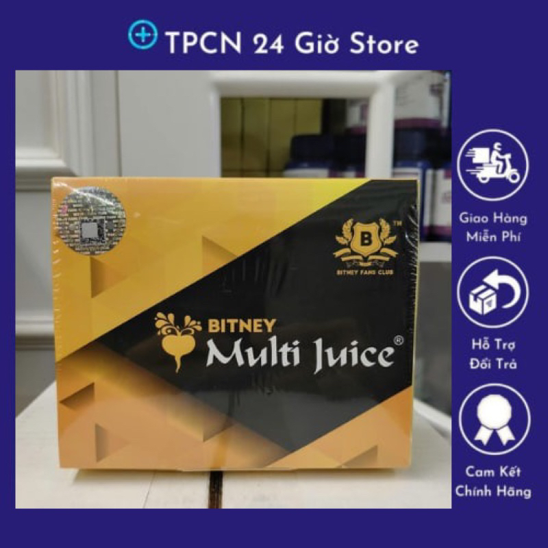 Chính hãng nhập khẩu cty Nước Trái Cây Multi Juice bitney hộp 10 gói ...