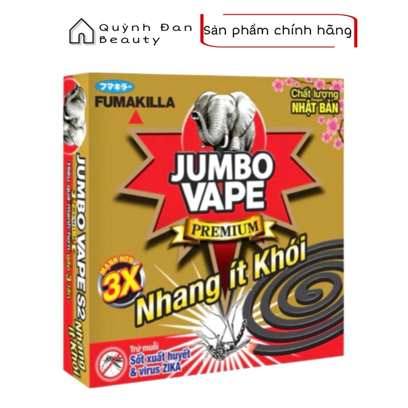 Nhang muỗi Jumbo Cao Cấp Ít Khói Hộp 10 Khoanh Tặng Thêm 2 Khoanh