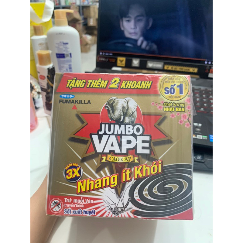 Nhang muỗi Jumbo Cao Cấp Ít Khói Hộp 10 Khoanh Tặng Thêm 2 Khoanh