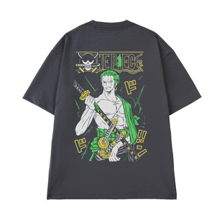 Áo Thun Anime One Piece Kiếm Sĩ Roronoa Zoro, Áo Phông Unisex Tay Lỡ Chất Vải Cotton 100 Thoáng Mát