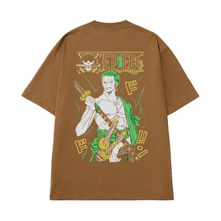 Áo Thun Anime One Piece Kiếm Sĩ Roronoa Zoro, Áo Phông Unisex Tay Lỡ Chất Vải Cotton 100 Thoáng Mát