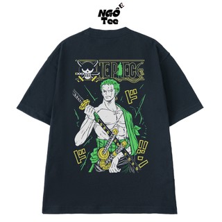 Áo Thun Anime One Piece Kiếm Sĩ Roronoa Zoro, Áo Phông Unisex Tay Lỡ Chất Vải Cotton 100 Thoáng Mát
