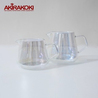 Bình thủy tinh chịu nhiệt pha cafe cà phê AKIRAKOKI không nắp