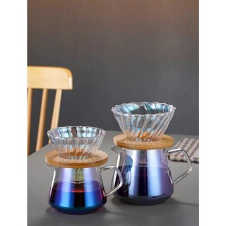 Bình thủy tinh chịu nhiệt pha cafe cà phê AKIRAKOKI không nắp