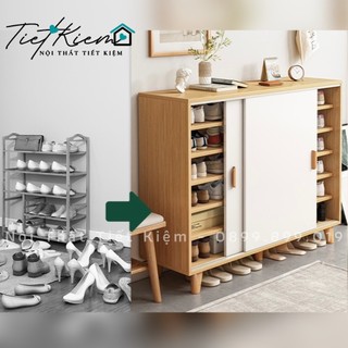 Tủ giày cửa lùa gỗ Nội Thất Tiết Kiệm TG9909