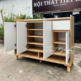 Tủ giày cửa mở gỗ N90cm TG999