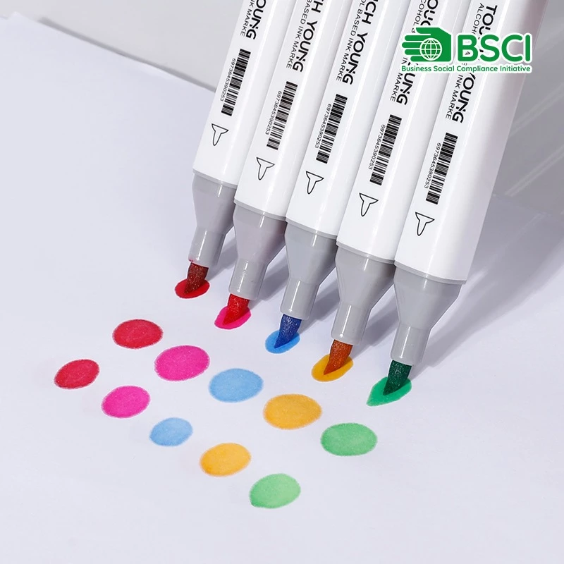 [Tết Cào là có quà]Giao Hỏa Tốc – Bút Marker Touch 48/60/80 Màu Kèm Hộp Nhựa, Vẽ Tranh, Tô Màu, Quà