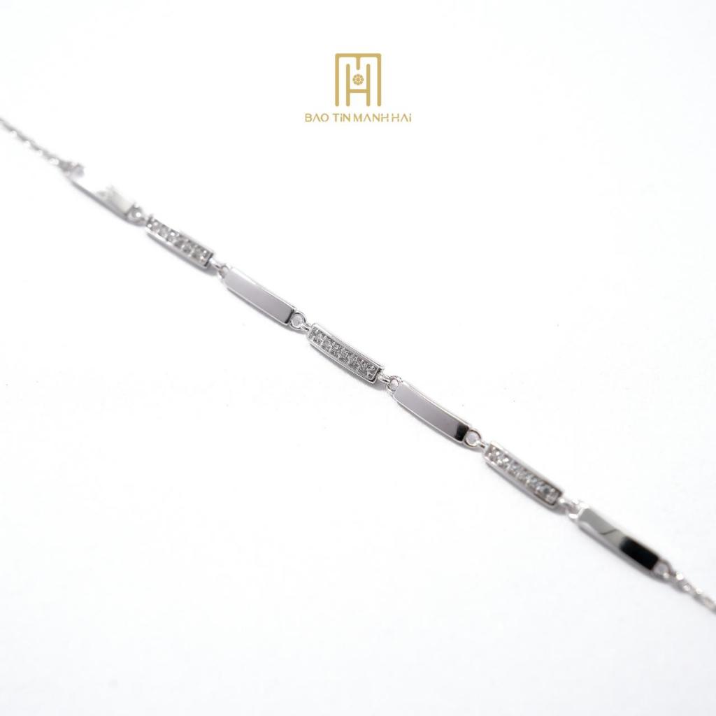 Ảnh Lắc tay bạc 925 Bảo Tín Mạnh Hải thiết kế theo phong cách Minimalism BCLTB92KDH-409004 2