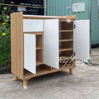 Tủ giầy cửa mở gỗ đẹp ngang 90cm Tu.giay01
