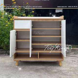 Tủ giầy cửa mở gỗ đẹp ngang 90cm Tu.giay01