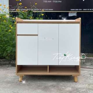 Tủ giầy cửa mở gỗ đẹp ngang 90cm Tu.giay01