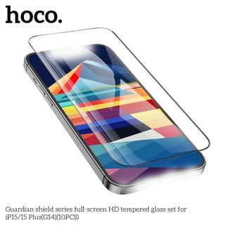 [Từ X đến 16 Pro Max] Kính cường lực Full màn hình Hoco G14 Guardian Shield Series cho iPhone (Đen) - Nhất Tín Computer