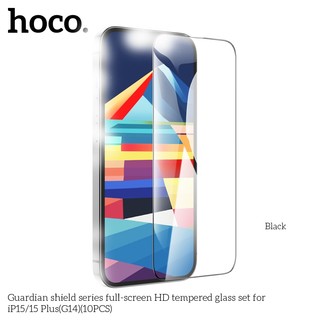 [Từ X đến 16 Pro Max] Kính cường lực Full màn hình Hoco G14 Guardian Shield Series cho iPhone (Đen) - Nhất Tín Computer