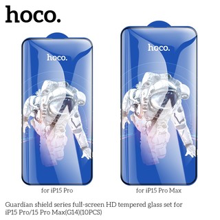 [Từ X đến 16 Pro Max] Kính cường lực Full màn hình Hoco G14 Guardian Shield Series cho iPhone (Đen) - Nhất Tín Computer