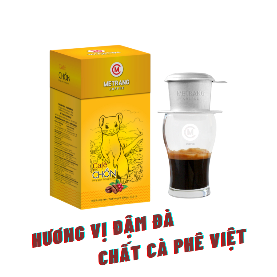 Ảnh Cà phê Chồn, cà phê rang xay pha phin Cao cấp Mê Trang - Hộp 500g Hút Chân không 3