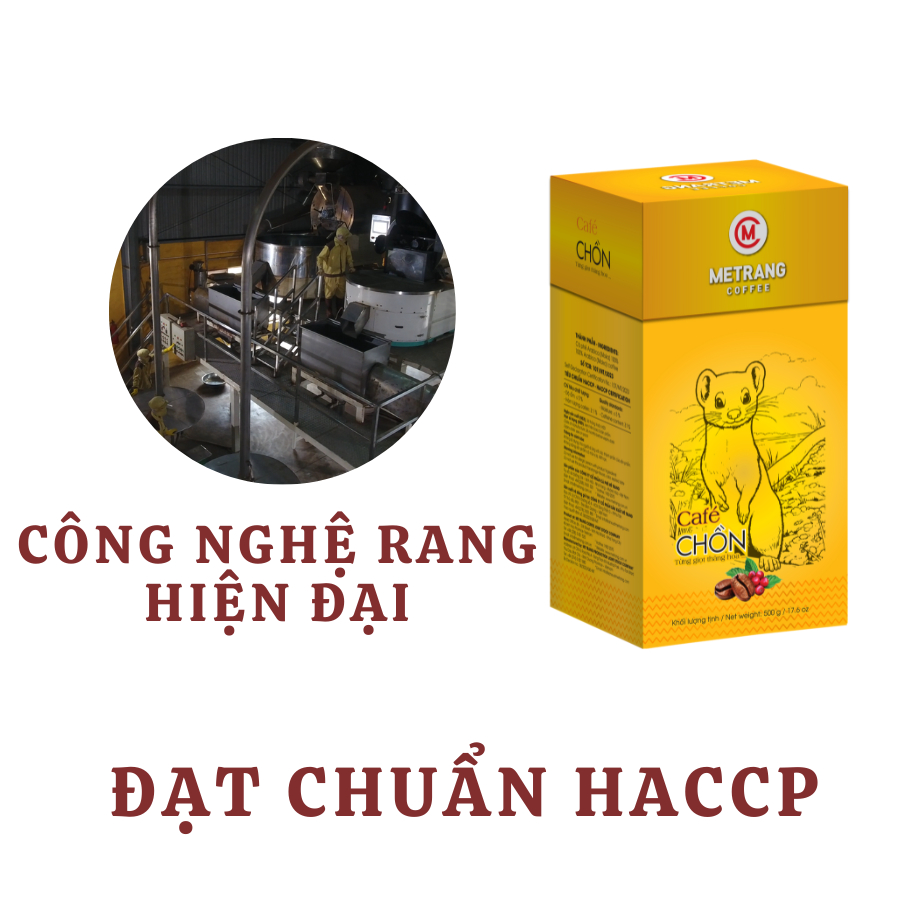 Ảnh Cà phê Chồn, cà phê rang xay pha phin Cao cấp Mê Trang - Hộp 500g Hút Chân không 2