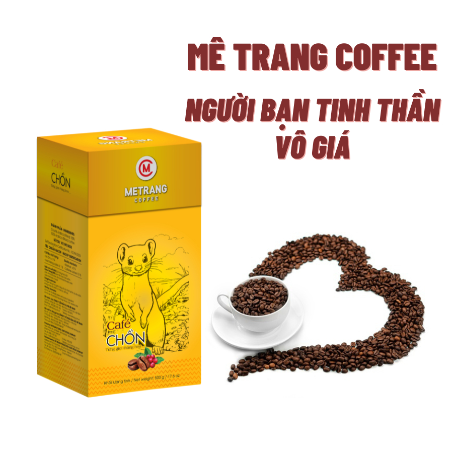 Ảnh Cà phê Chồn, cà phê rang xay pha phin Cao cấp Mê Trang - Hộp 500g Hút Chân không 4