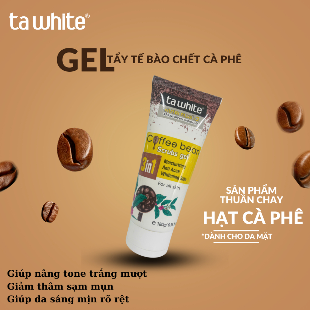 Tẩy tế bào chết hạt cà phê Tawhite