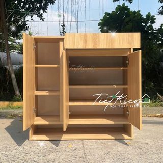 Tủ giày dép gỗ cửa mở N90cm Nội Thất Tiết Kiệm TG888789