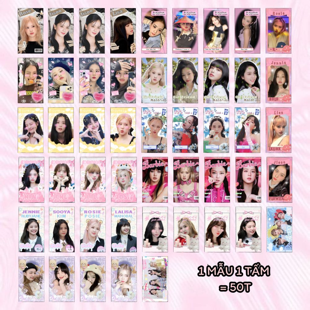 50c CARD DES BLACKPINK (ĐỌC KỸ MÔ TẢ) | Shopee Việt Nam