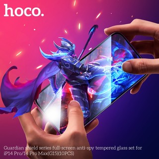 [Từ X đến 16 Pro Max] Kính cường lực Chống nhìn trộm Hoco G15 cho iPhone (Đen) - Nhất Tín Computer