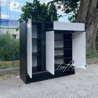 Tủ giày cửa mở đẹp 90cm Nội Thất Tiết Kiệm TG99079